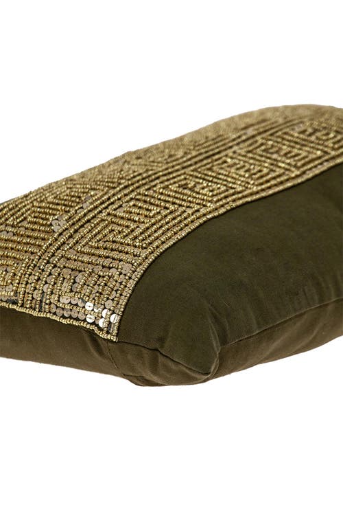 Parkland Collection Misty Decorative Accent Pillow In Olive