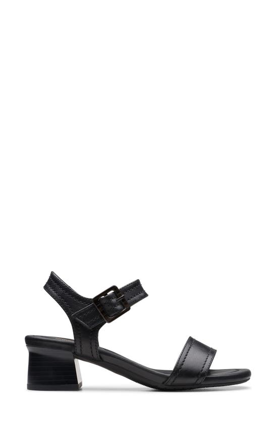 Shop Clarks ® Desirae Coast Sandal In Black Leather