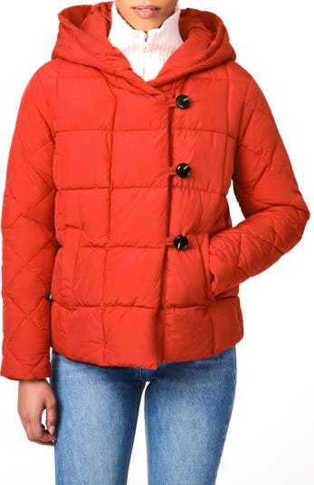 Bernardo Hooded Recycled Polyester Puffer Jacket | Nordstrom