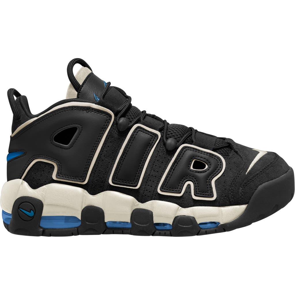 Nike Air More Uptempo '96 Sneaker In Black/star Blue/summit White