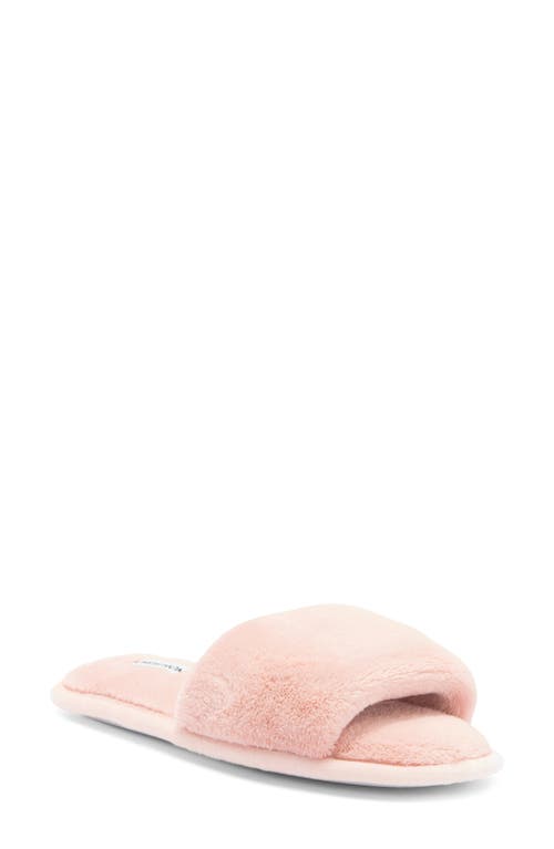 Nordstrom Plush Faux Fur Slipper In Neutral