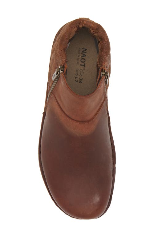 Shop Naot Sintra Zip Bootie In Cognac/antique Brown