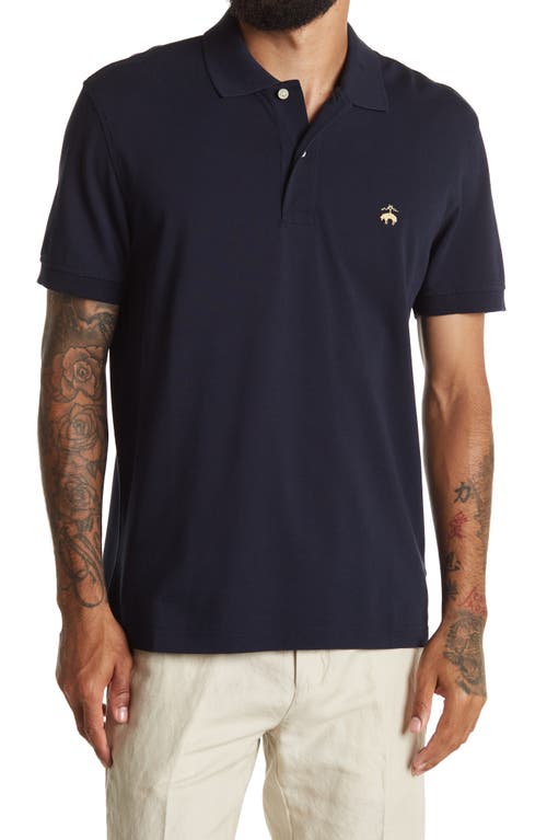 Brooks Brothers Supima Stretch Polo Shirt Navy at Nordstrom,