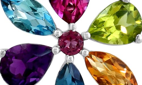 Effy Sterling Silver Semiprecious Gemstone Pendant Necklace In Silver Multi