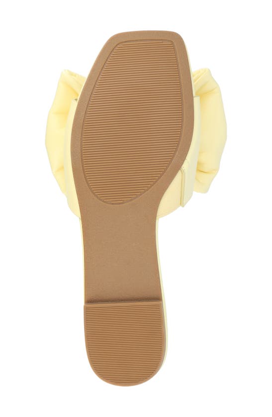 Journee Collection Tru Comfort Foam Fayre Bow Flat In Yellow