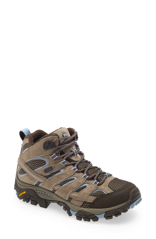 Merrell Moab 2 Mid Waterproof Hiking Shoe in Brindle at Nordstrom, Size 10.5