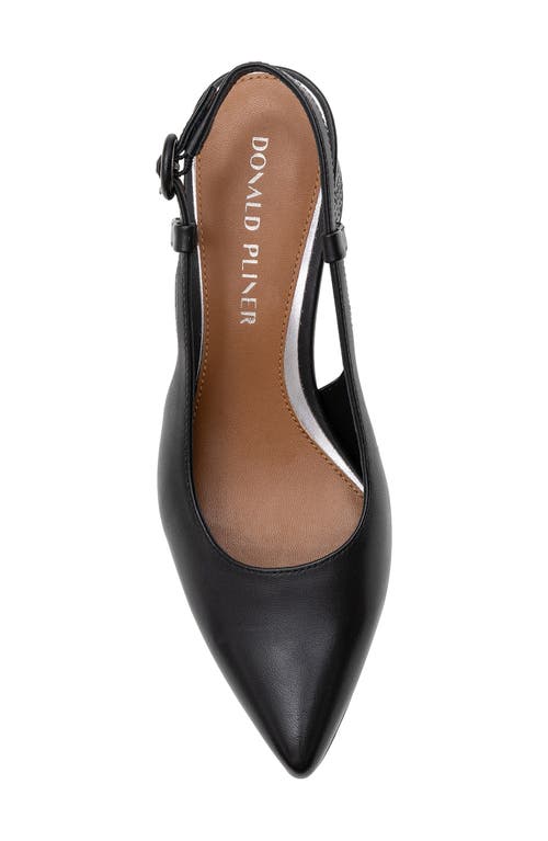 Shop Donald Pliner Song Slingback Pointed Toe Pump In Black