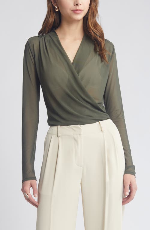 Open Edit Mesh Wrap Top at Nordstrom,