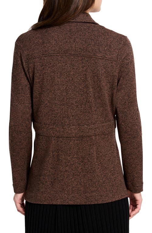 Shop Nic + Zoe Nic+zoe Editor Blazer In Coffee Bean