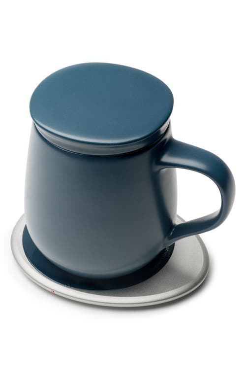 Ohom Ui 3 Mug & Warmer Set In Deep Navy