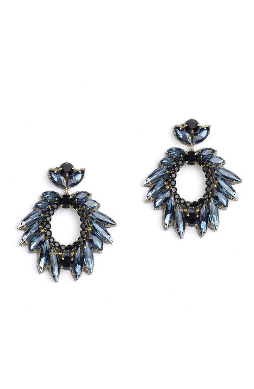 Deepa Gurnani Zienna Crystal Drop Earrings in Sapphire at Nordstrom