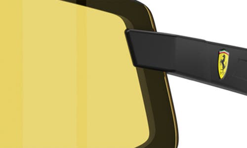 Scuderia Ferrari 47mm Shield Sunglasses In Matte Black