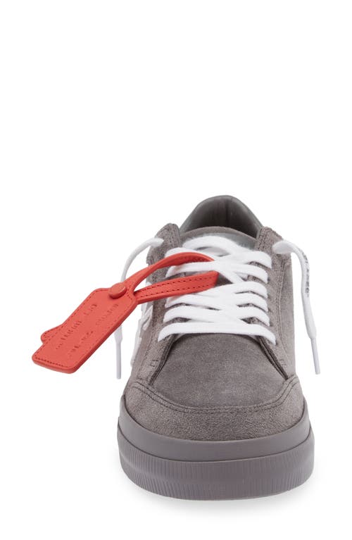 Shop Off-white New Vulcanized Low Top Sneaker In Dark Grey - White