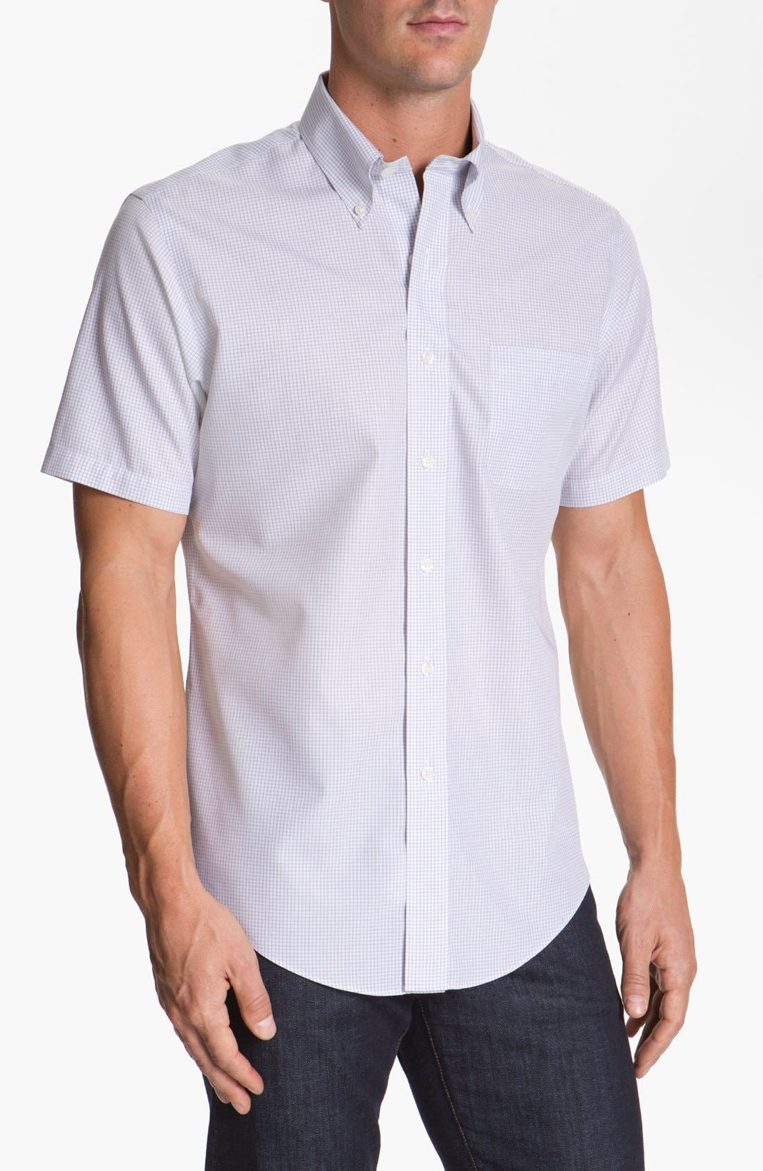 Brooks Brothers Regular Fit NonIron Short Sleeve Sport Shirt Nordstrom