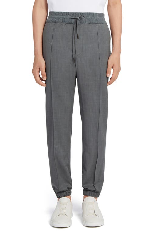 ZEGNA High Performance Wool Joggers in Md Gry Sld at Nordstrom, Size 36 Us