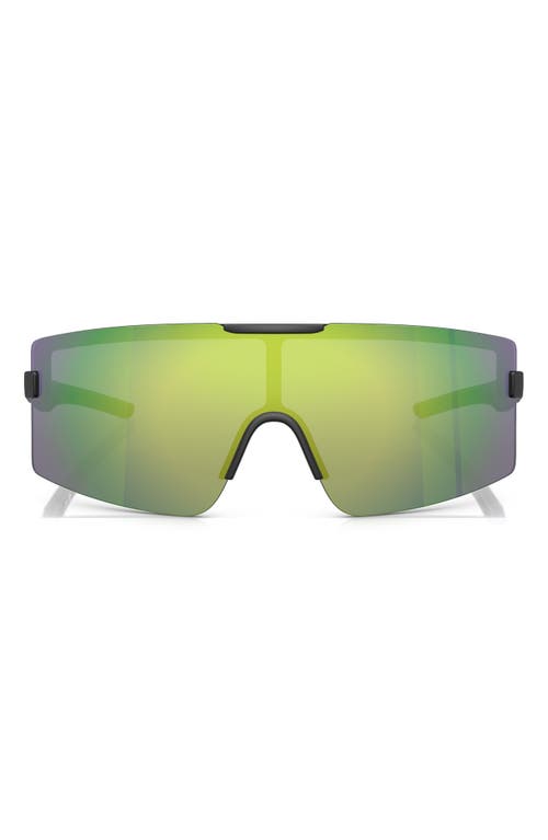 Scuderia Ferrari 43mm Rectangular Sunglasses In Matte Grey