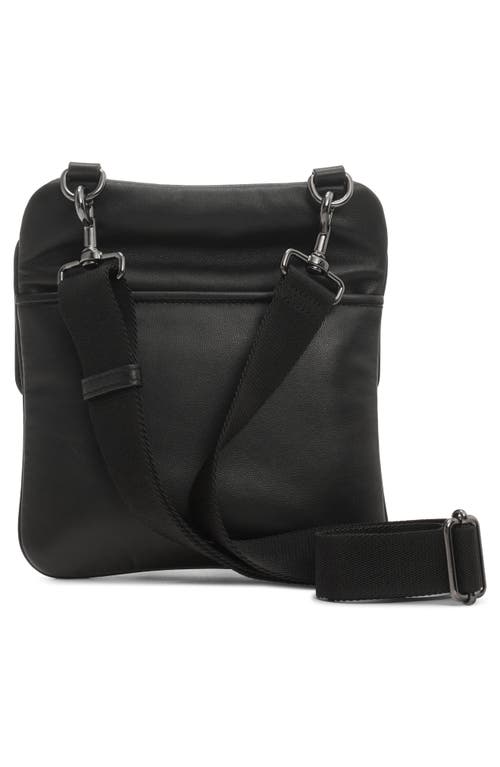 Shop Valentino Garavani Mini Vlogo Leather Crossbody Bag In Nero