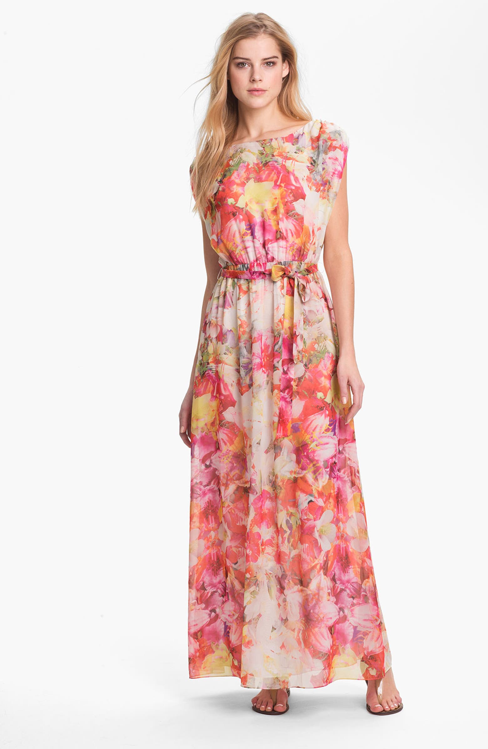Vince Camuto Floral Print Maxi Dress | Nordstrom