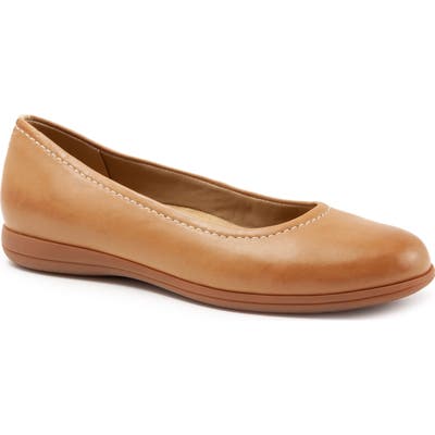 Trotters Darcey Skimmer Flat- Brown