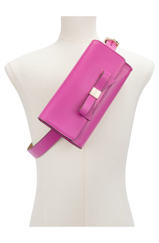Shop Kate Spade Bow Belt Bag In Rhododendron Grove