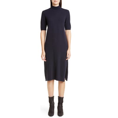 Lafayette 148 New York Merino Wool & Cashmere Sweater Dress, Black