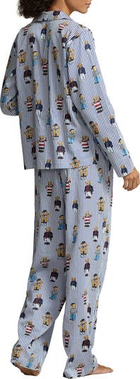 Polo Shirt Ralph Lauren Women's Madison Bear Striped Pyjama Set, Ralph  Lauren Womens Nightwear