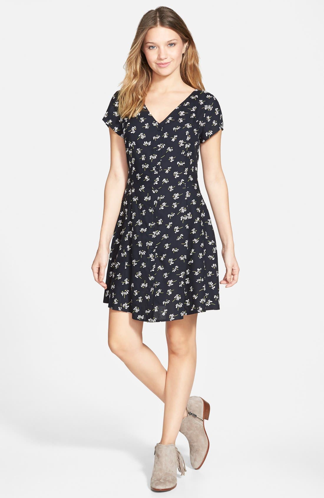 Zoe and Rose Button Front Skater Dress Only) Nordstrom