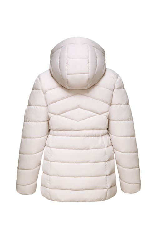 Rokka&rolla Kids' Shower Resistant Puffer Jacket In Ivory