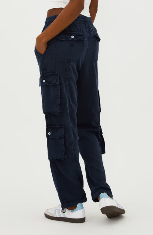 Shop Beach Riot Cassius Stretch Cotton Cargo Pants In Ultramarine