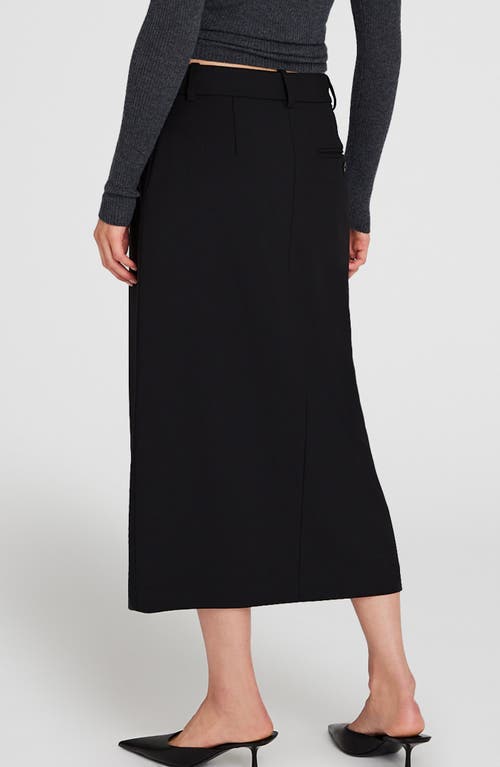 Shop Club Monaco Midi Suit Skirt In Black