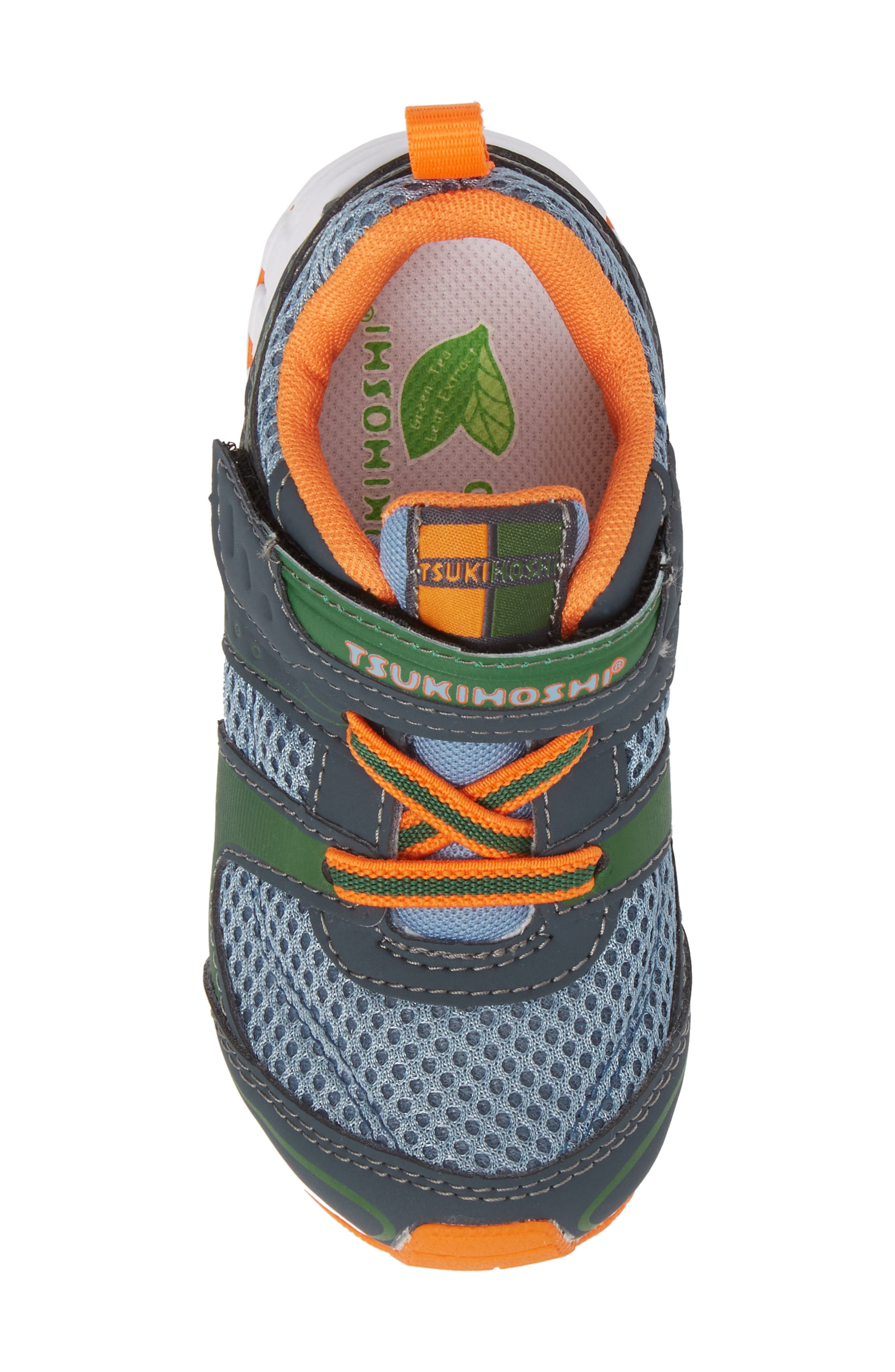 Tsukihoshi Neko-K Boys Sneakers - Lightweight Machine Washable Kids Shoes With Hook & Loop Closure