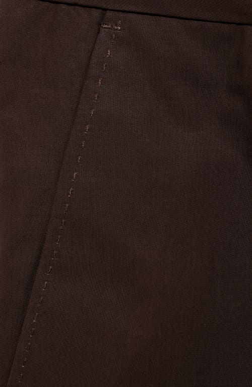Mango Relaxed Fit Pleated Bermuda Shorts In Brown