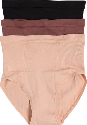 Yummie by Heather Thomson Women's Seamless Bonded Brief Panties, 6 Pack 