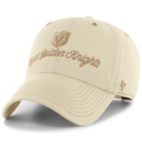 Women's '47 Cream Vegas Golden Knights Haze Clean Up Adjustable Hat