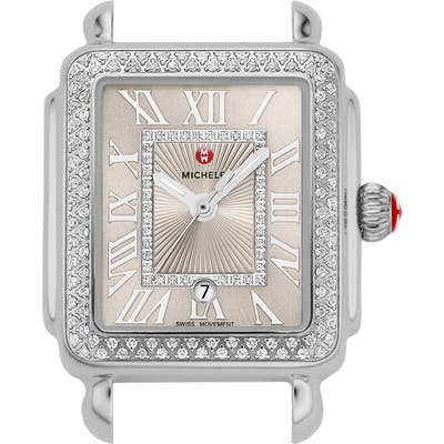 Michele Deco Madison Mid Diamond Dial Watch Head, 2m X 31Mm