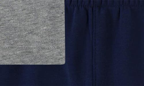 Nike Kids' Futura Block Short Sleeve Shirt & Joggers Set In Midnight Navy
