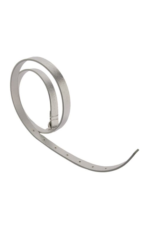 Maje Women's Mini Moon Belt In Silver