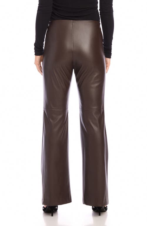 FIFTEEN TWENTY FIFTEEN TWENTY FINLEY HIGH WAIST FAUX LEATHER BOOTCUT PANTS 
