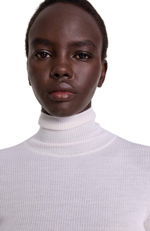 Maje Wool And Silk Jumper In Ecru