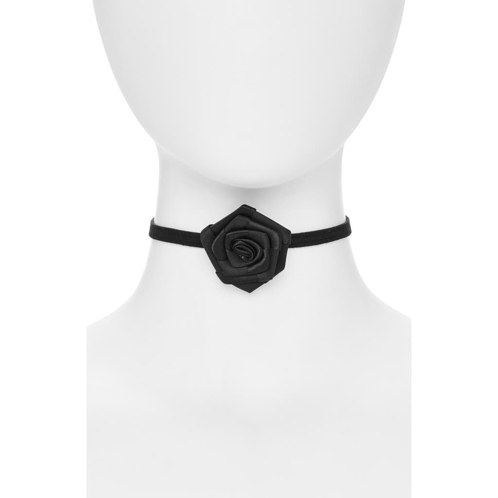 Bp. Rosette Choker In Black