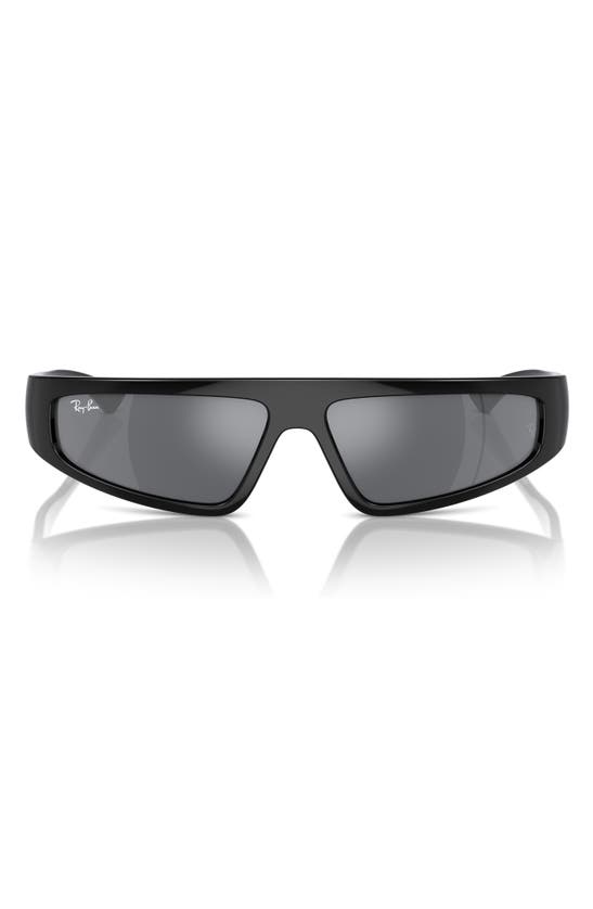 Shop Ray Ban Ray-ban Izaz 59mm Wraparound Sunglasses In Black