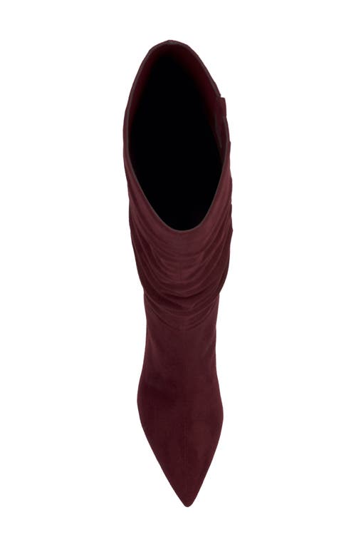 Shop Jessica Simpson Naevy Pointed Toe Knee High Boot In Dark Cherry