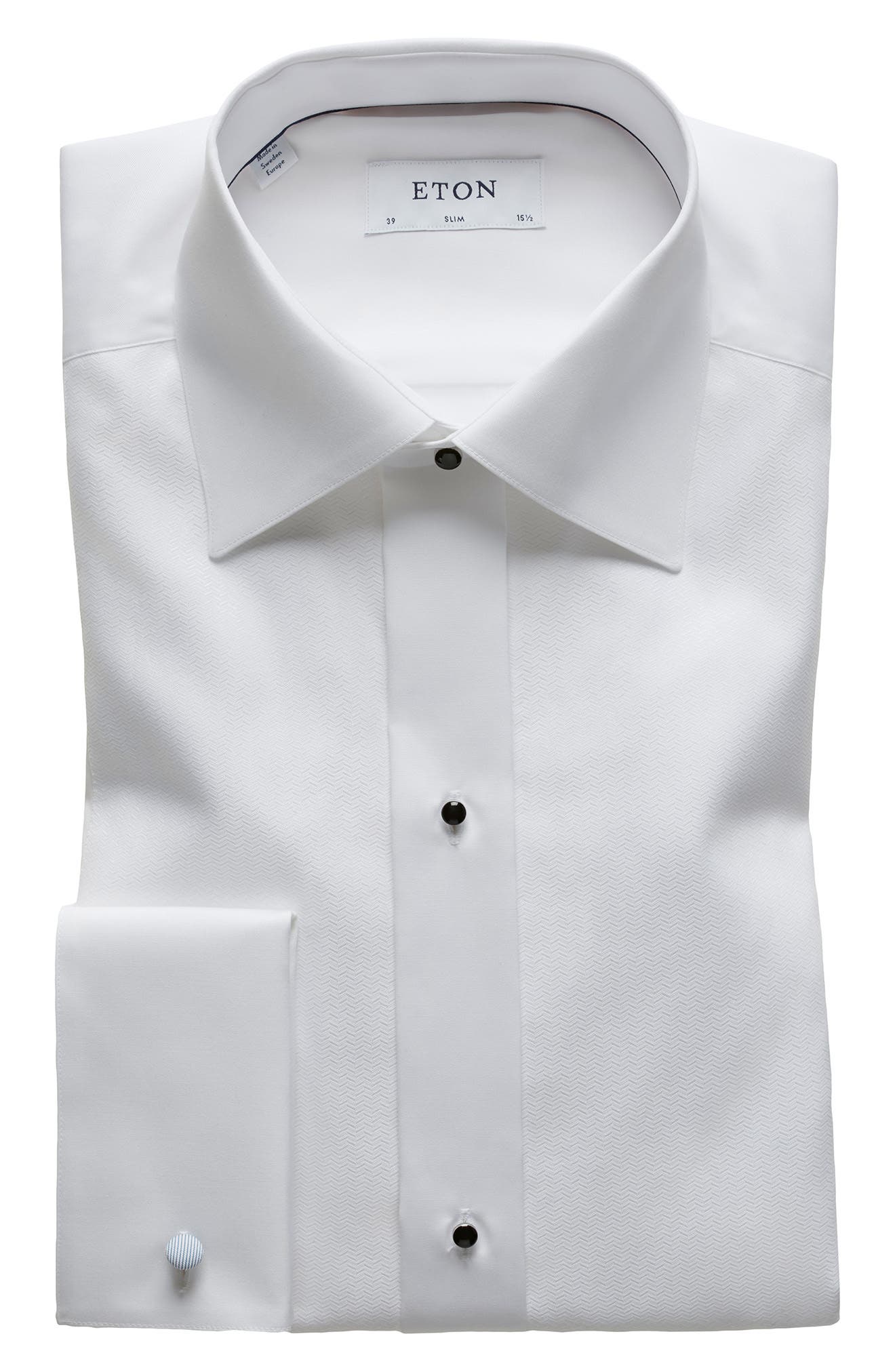 eton slim fit tuxedo shirt