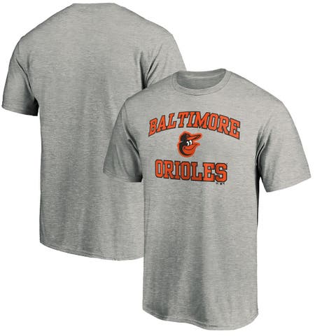 Men's Fanatics Branded Heathered Charcoal Baltimore Orioles Blue Wordmark T- Shirt
