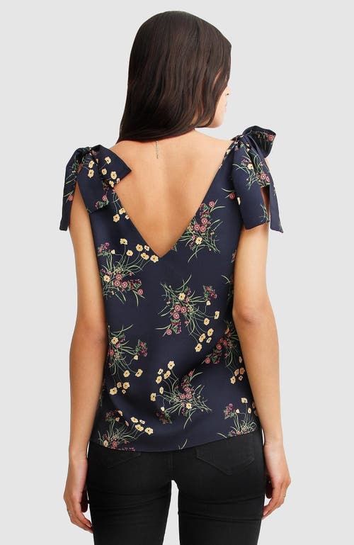 Belle & Bloom Feel For You V-neck Top - Navy
