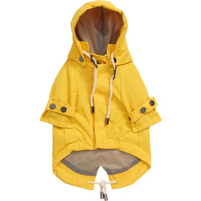 Max-Bone Talon Water Repellent Dog Raincoat, Yellow