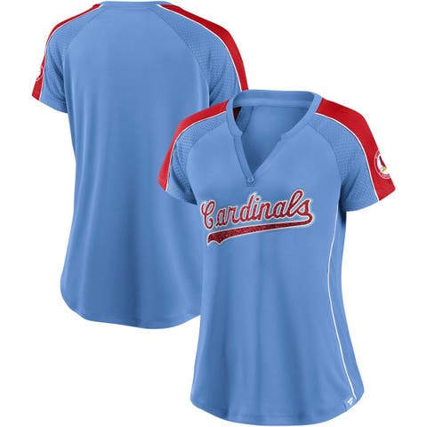 Cleveland Indians Touch Women's Waffle Raglan Long Sleeve T-Shirt -  Navy/Gray