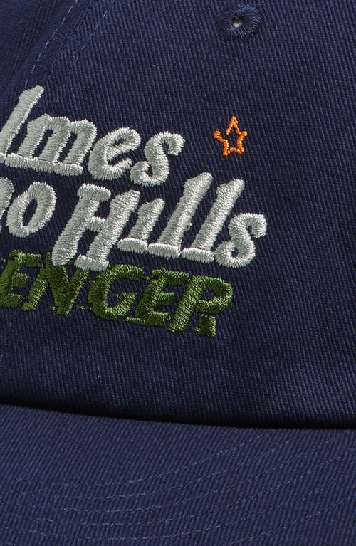 Shop Palmes Kasino Hills Challenger Embroidered Cotton Twill Baseball Cap In Navy