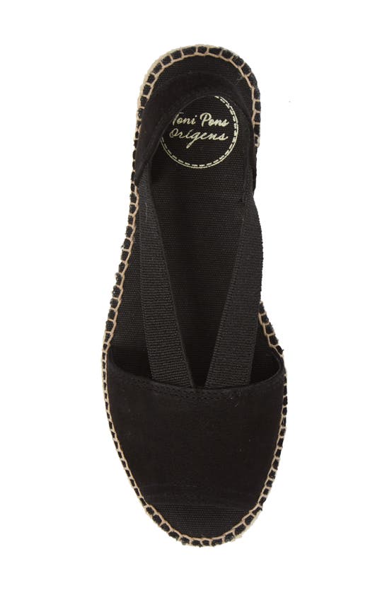 Toni Pons Ella Espadrille Sandal In Black Suede