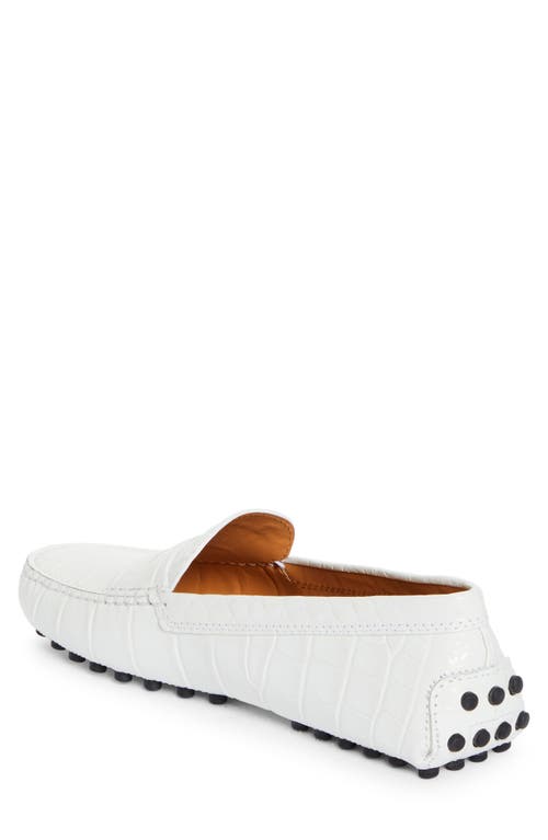 Shop Tod's Gommino Driving Shoe In Bianco